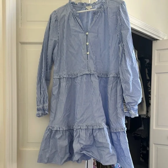 Blue Striped WomensDress - Picture 1 of 1